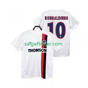 Paris Saint-Germain PSG RONHALDINHO 10 2003 Fodboldtrøjer Retro Udebanesæt 2002 Kort ærmer